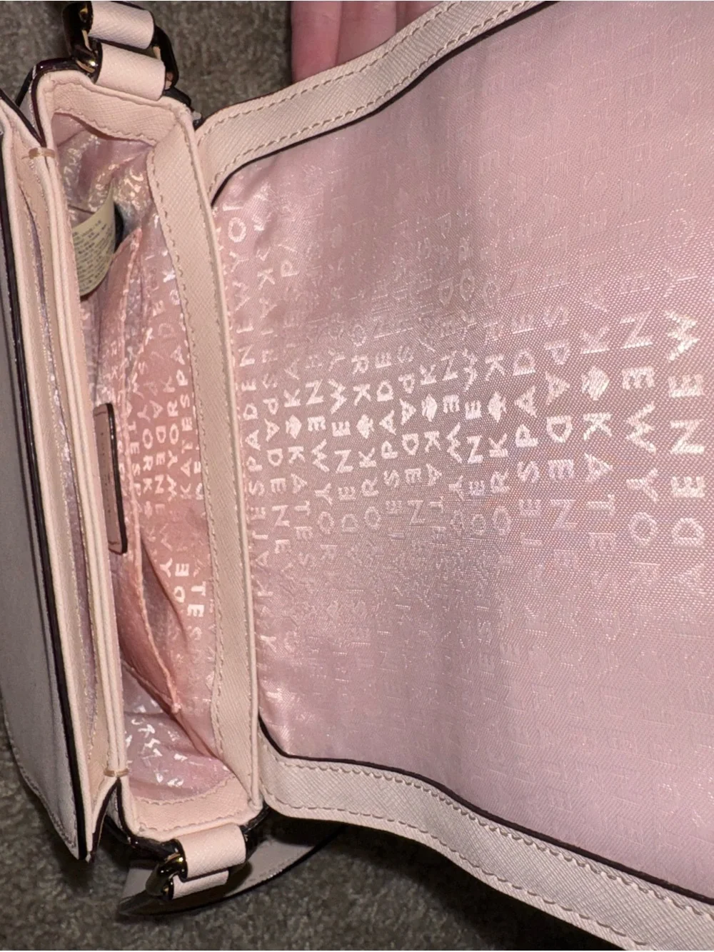 kate spade Blush Pink Leather Crossbody Bag